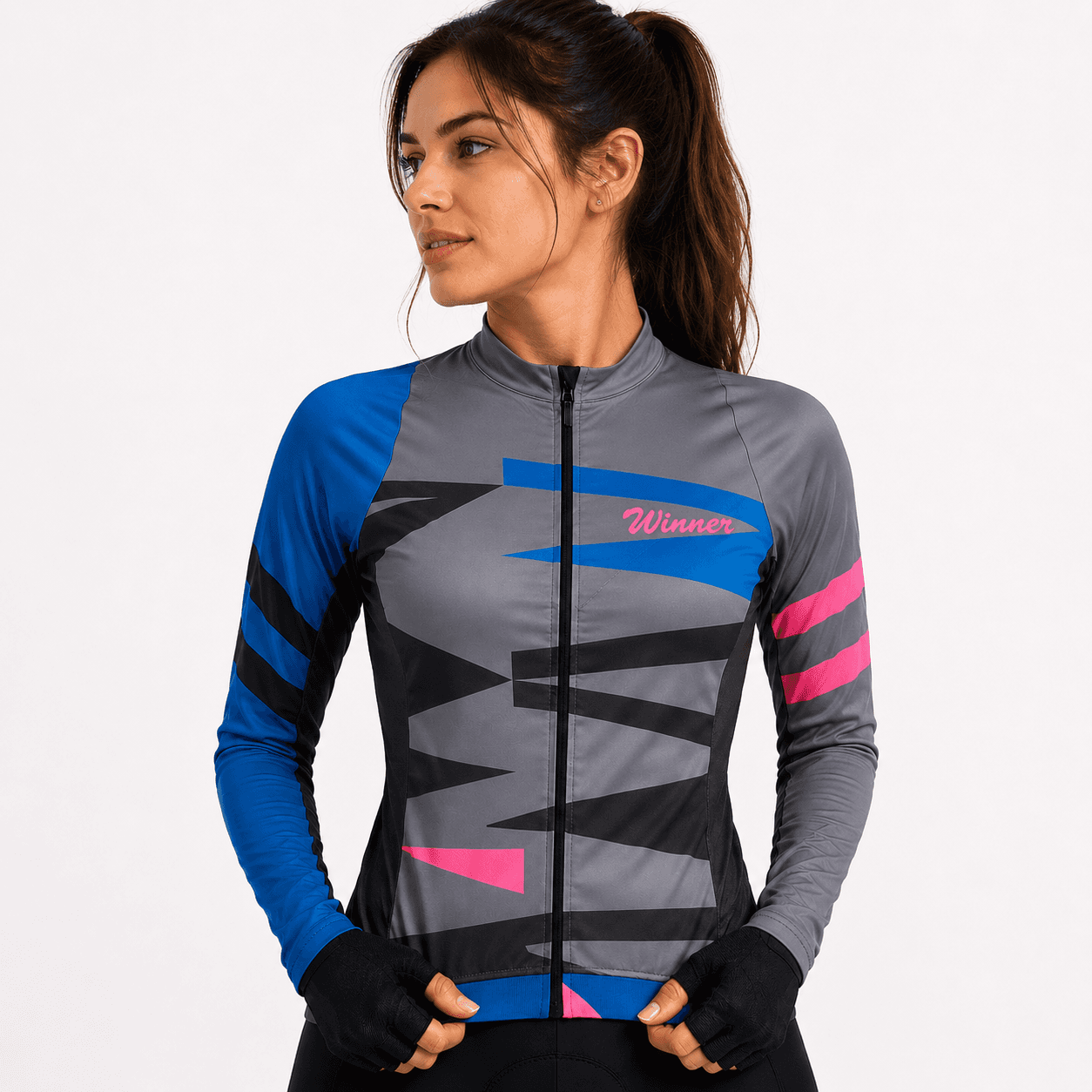 Jersey Winner Mujer Gris